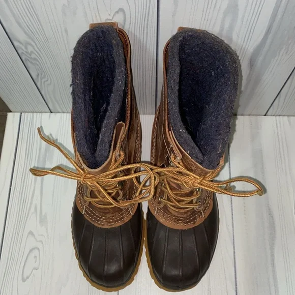 Vintage LL Bean Wool Lined Bean Boots - Picture 5 of 8
